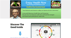 Desktop Screenshot of enjoyhealthnow.com