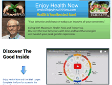 Tablet Screenshot of enjoyhealthnow.com